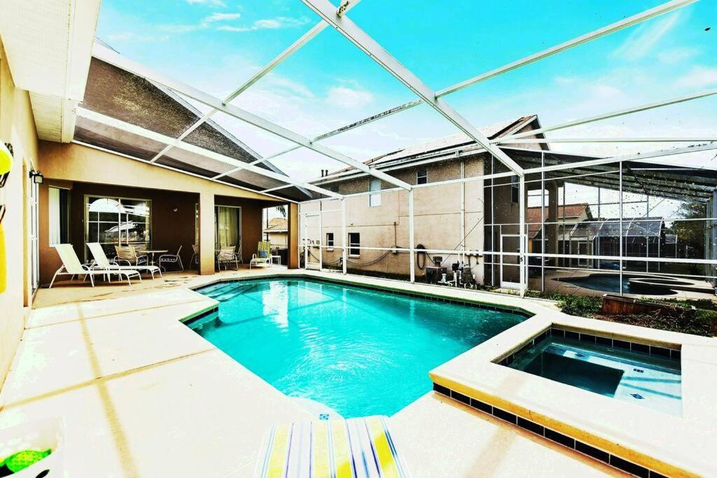 Spacious Disney Themed 5Bed Villa! Private Heated Enclosed Pool/Spa/Bbq! 대번포트 외부 사진