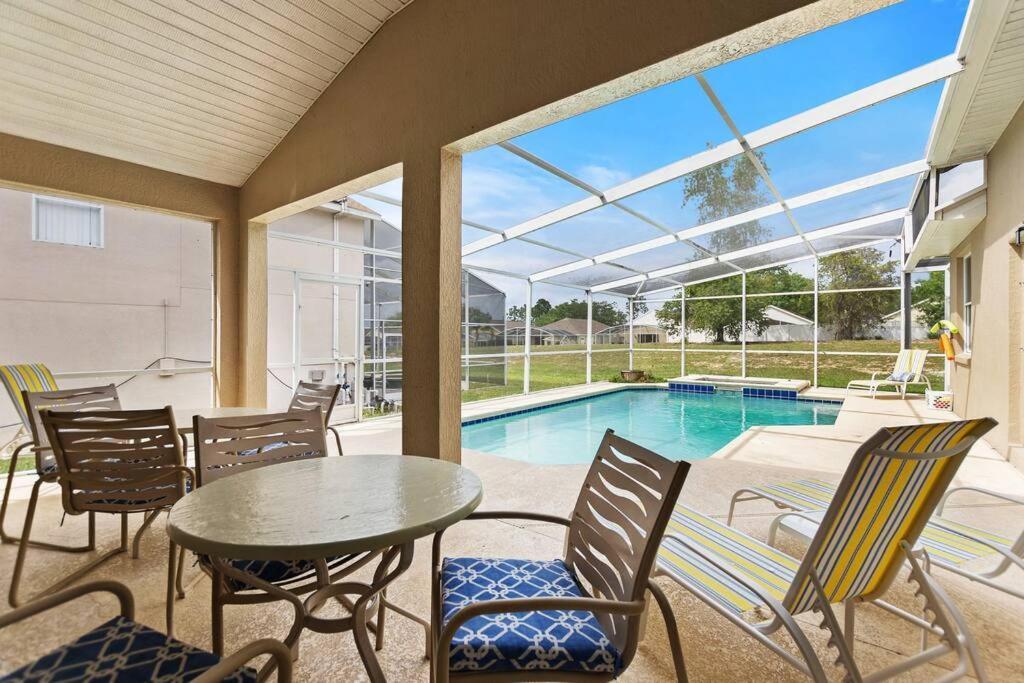 Spacious Disney Themed 5Bed Villa! Private Heated Enclosed Pool/Spa/Bbq! 대번포트 외부 사진