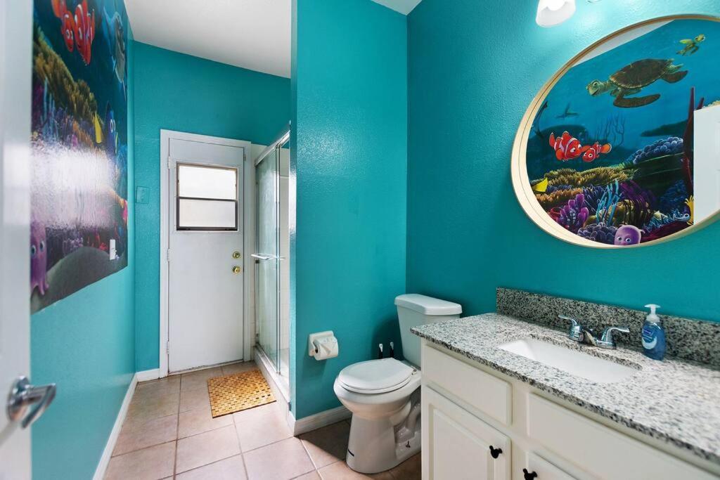 Spacious Disney Themed 5Bed Villa! Private Heated Enclosed Pool/Spa/Bbq! 대번포트 외부 사진