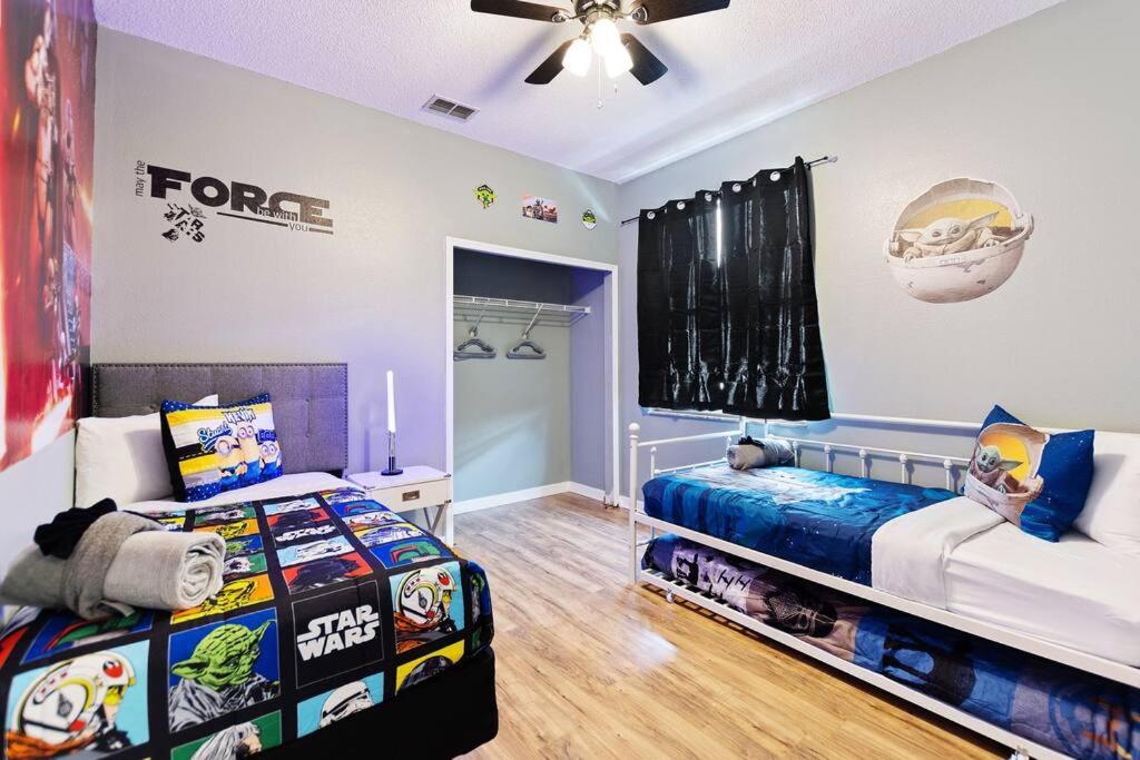 Spacious Disney Themed 5Bed Villa! Private Heated Enclosed Pool/Spa/Bbq! 대번포트 외부 사진