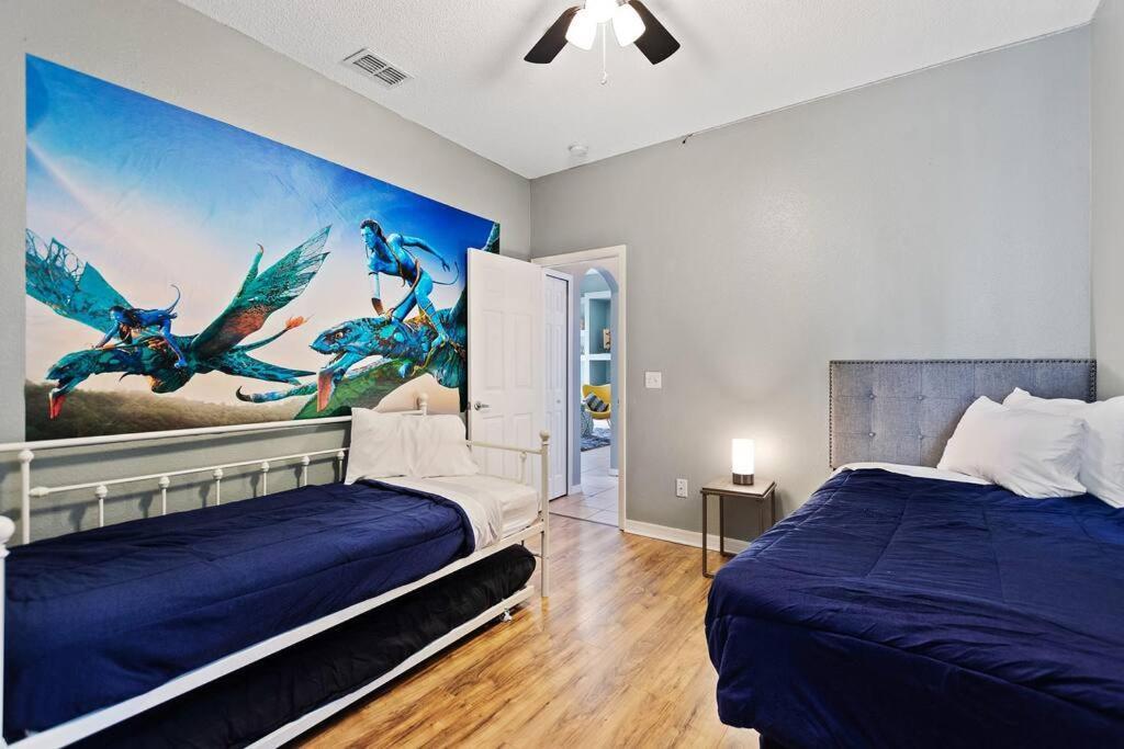 Spacious Disney Themed 5Bed Villa! Private Heated Enclosed Pool/Spa/Bbq! 대번포트 외부 사진