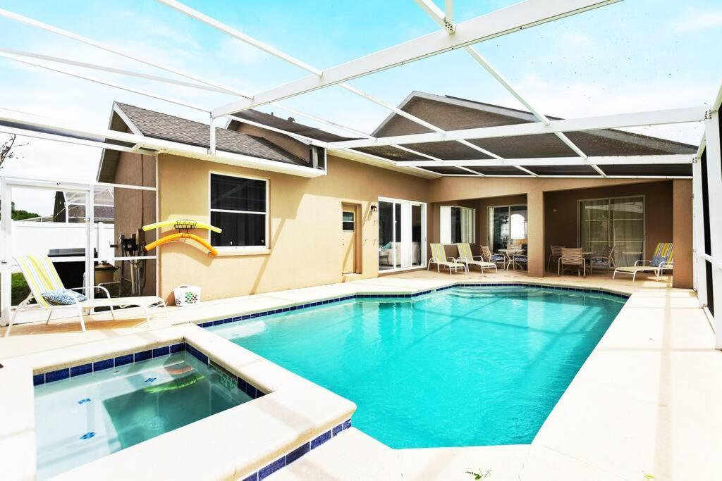 Spacious Disney Themed 5Bed Villa! Private Heated Enclosed Pool/Spa/Bbq! 대번포트 외부 사진
