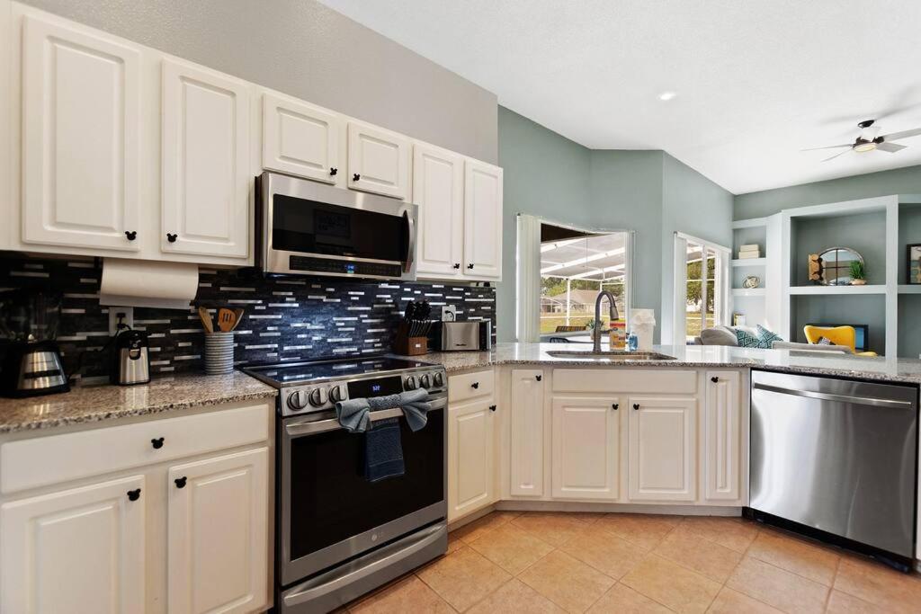 Spacious Disney Themed 5Bed Villa! Private Heated Enclosed Pool/Spa/Bbq! 대번포트 외부 사진