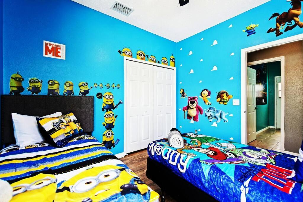 Spacious Disney Themed 5Bed Villa! Private Heated Enclosed Pool/Spa/Bbq! 대번포트 외부 사진